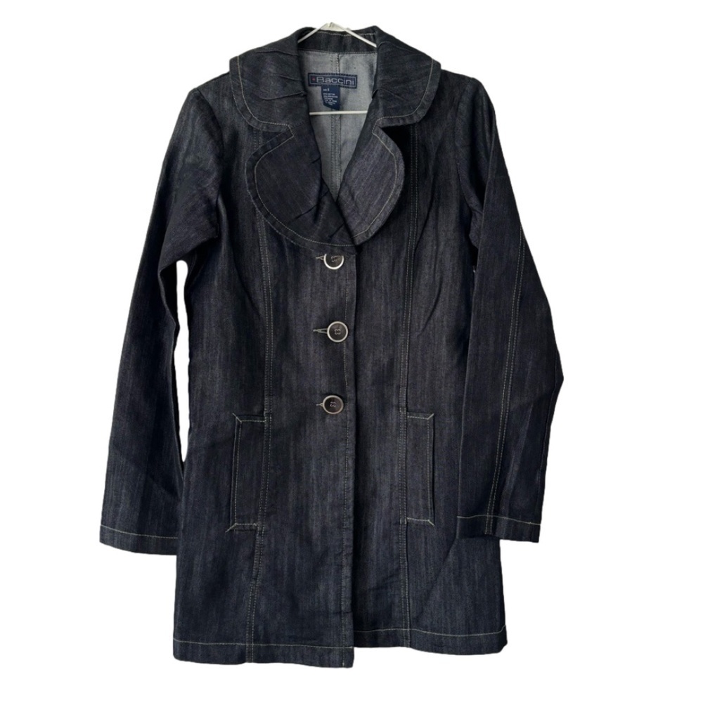 NWT Y2K vintage Baccini denim jacket size small